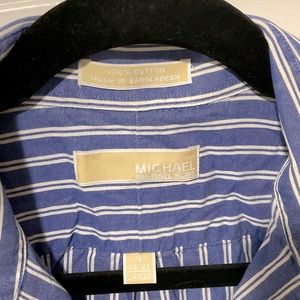 Michel Michael Kors Men’s 16 32/33 Large plaid dress shirt.